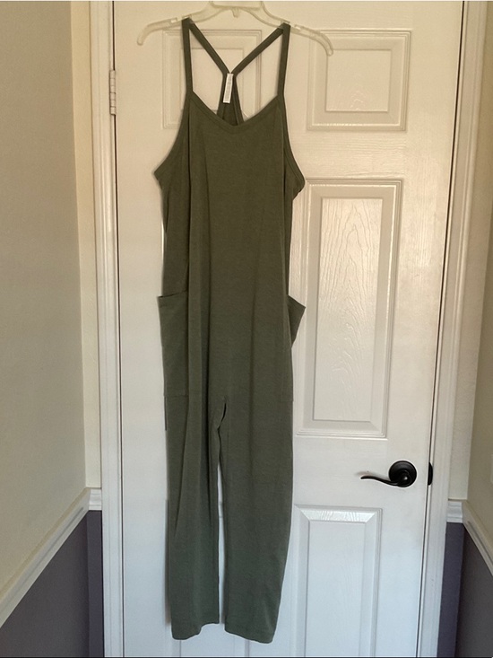 Zella Pants - Zella change of Heart Jumpsuit - Small - Olive Night Heather